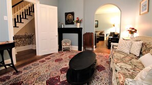 TV, fireplace, DVD player