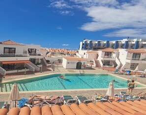 A heated pool