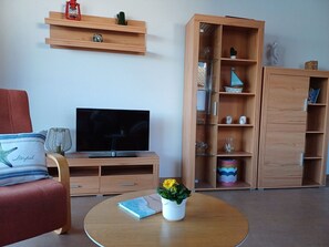 Televisie en een tafeltennistafel