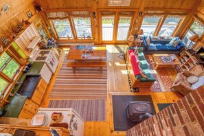 Interior - 7 Angel Point View | 300' of frontage on Dodge Pond (Rangeley)