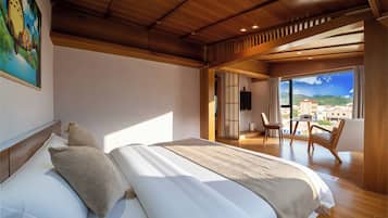 Habitación Premier doble | Ropa de cama de alta calidad y edredones de plumas