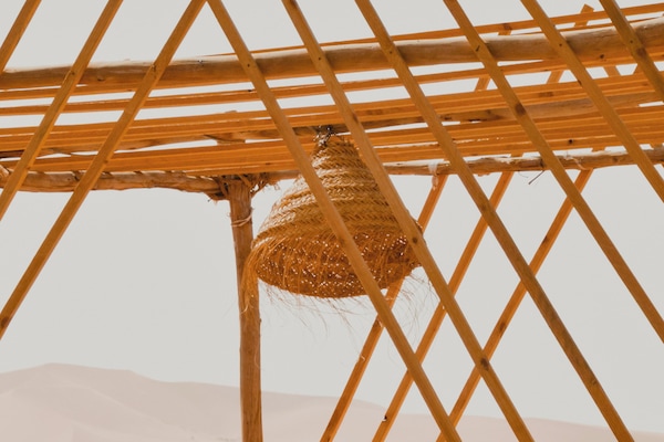 Outdoor banquet area