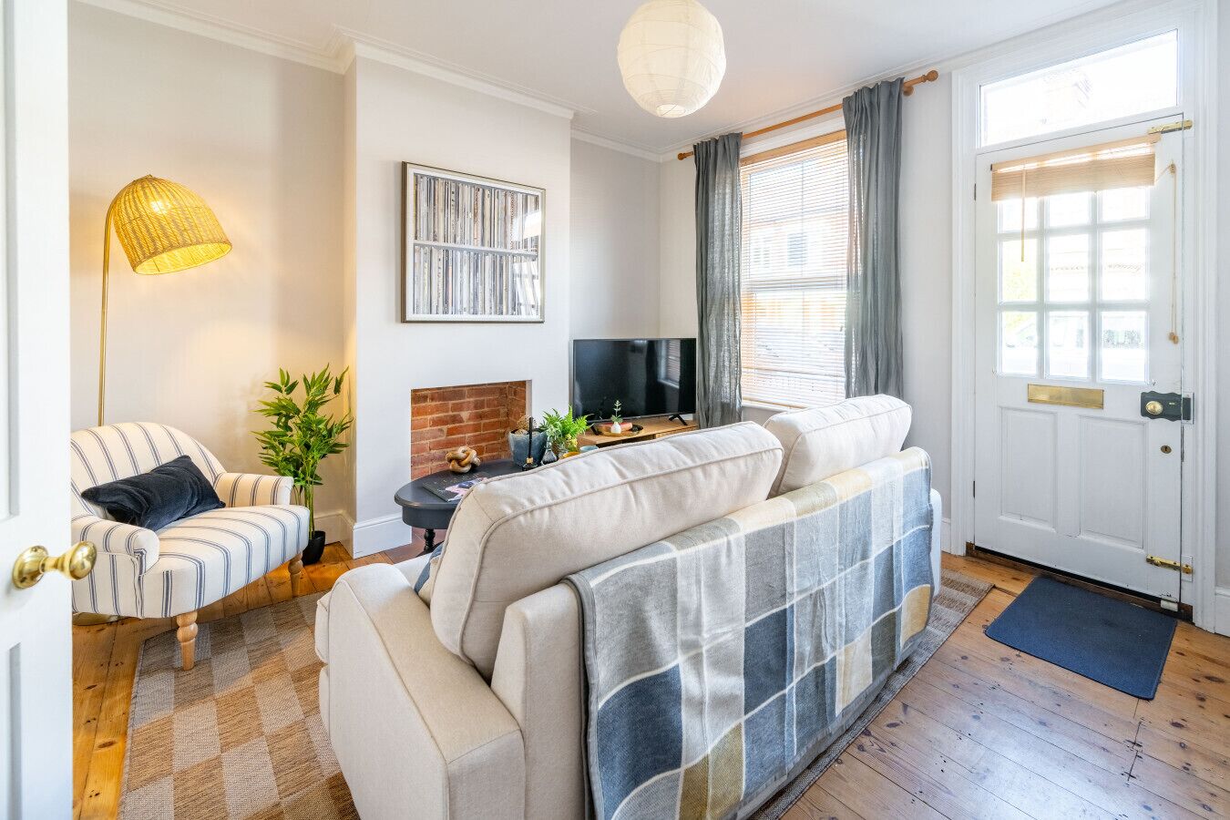 TV connectée, cheminée