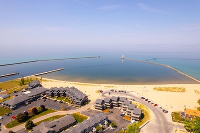 Studio Apartment on Main Street across from Betsie Bay public marina and park