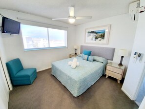 2 bedrooms, iron/ironing board, free WiFi, bed sheets - Cerulean Beachfront Apartment with Rooftop - Unit 12 (Sunshine Coast)