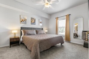 2 bedrooms, iron/ironing board, travel crib, free WiFi