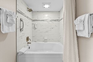 Hair dryer, towels