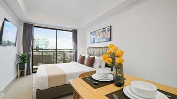 Apartment, 1 Schlafzimmer, Stadtblick | 1 Schlafzimmer, Bügeleisen/Bügelbrett, kostenloses WLAN