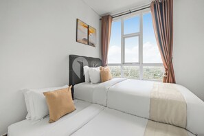 อพาร์ทเมนท์, 3 ห้องนอน, วิวเมือง | 3 ห้องนอน, เตารีด/โต๊ะรีดผ้า, Wi-Fi ฟรี