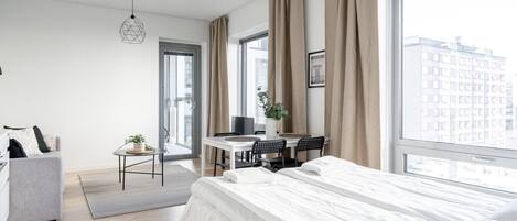 Desk, iron/ironing board, free WiFi, bed sheets