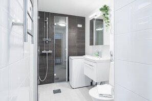 Hair dryer, towels