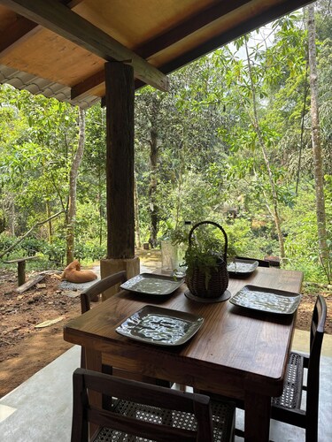 Volunteer at Forest Cabin with Free Vegan meals.beautiful Maguru River view