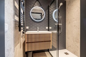 Shower, hair dryer