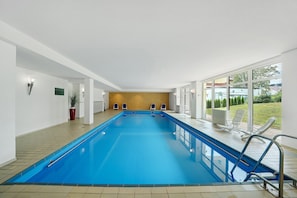 Indoor pool, a heated pool