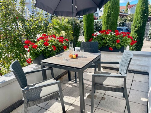 Holiday Apartment 'Bodensee' with Shared Garden, Balcony and Wi-Fi