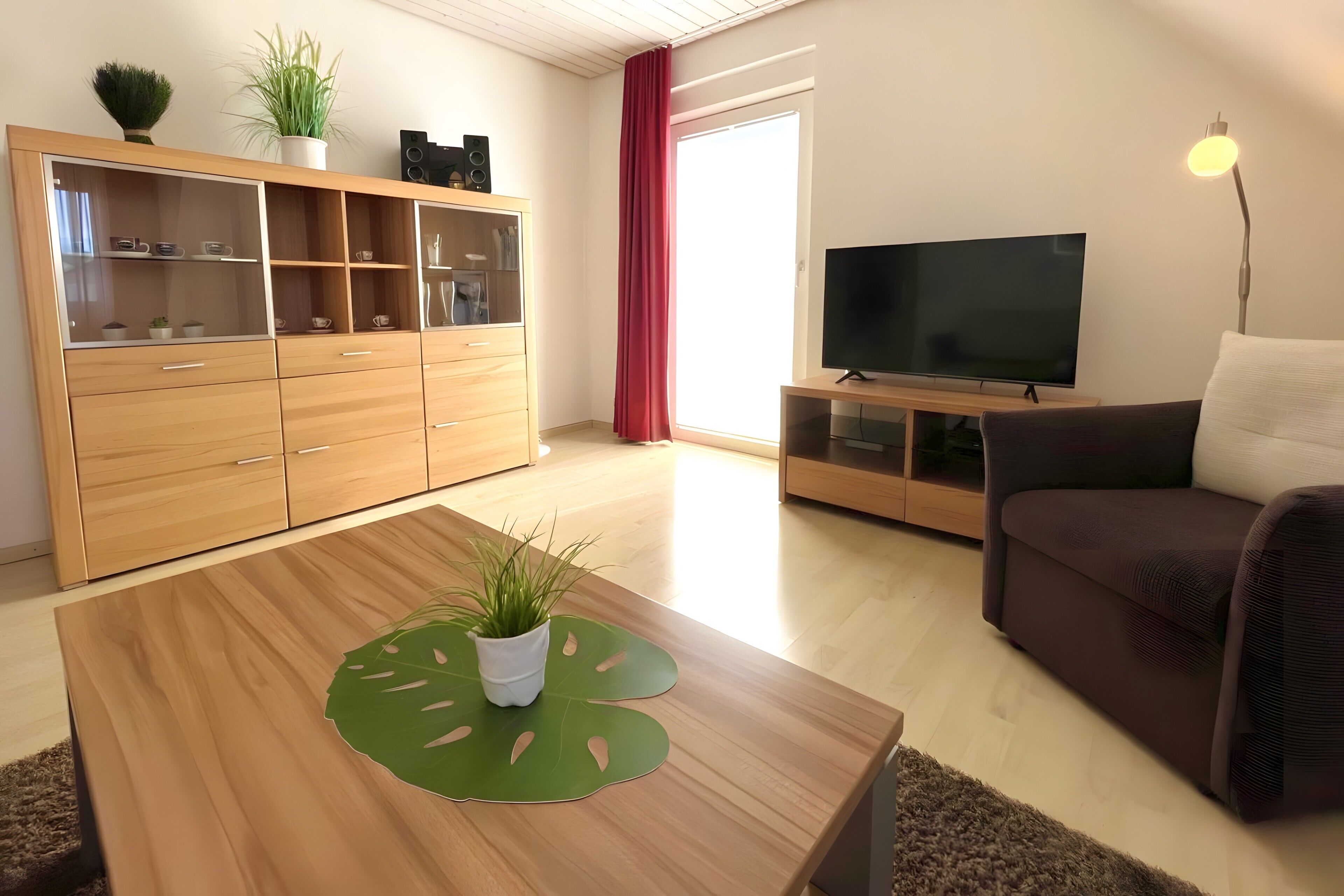 Tv, dvd-spelare och en stereo