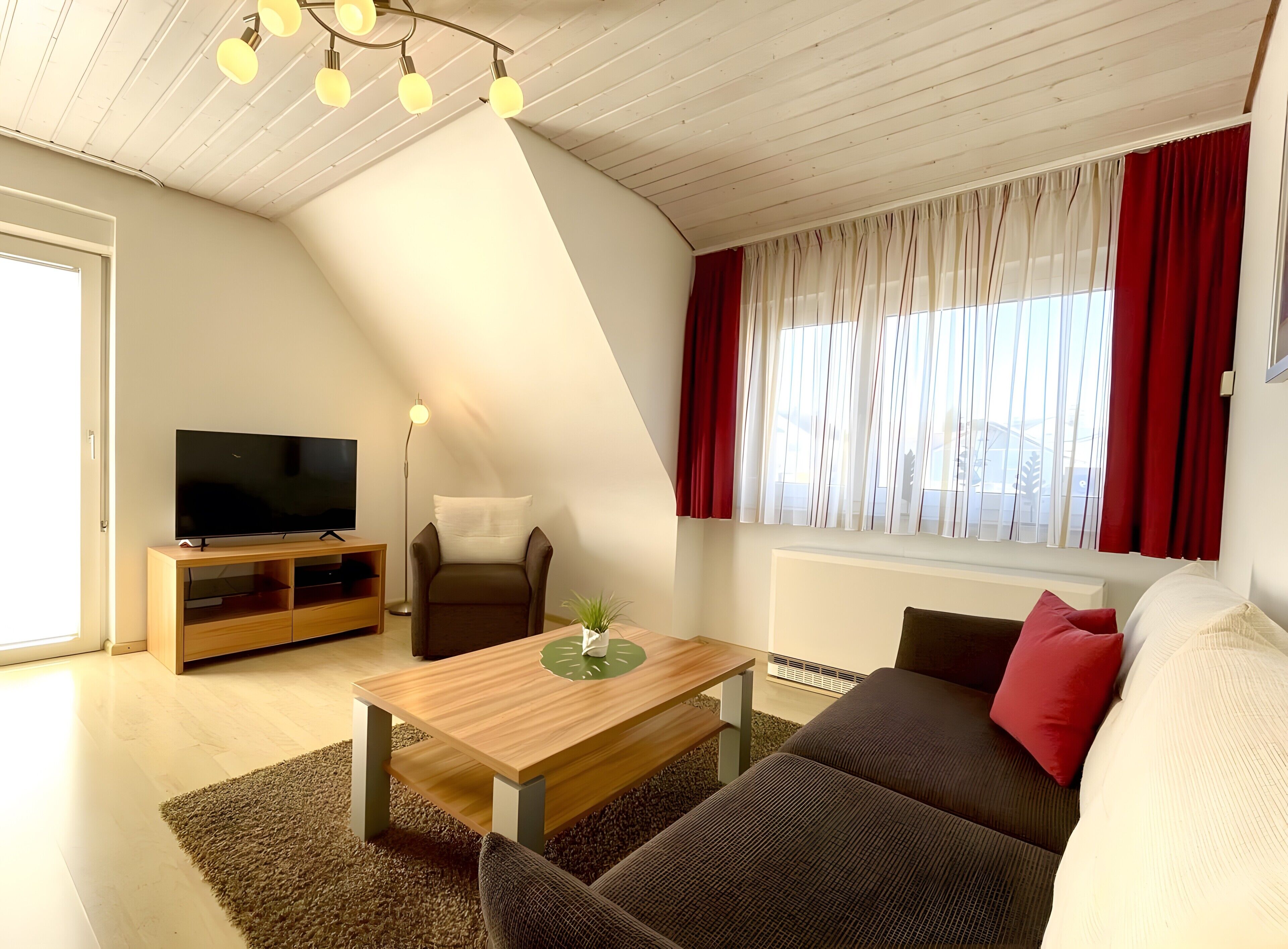 TV, DVD player, stereo