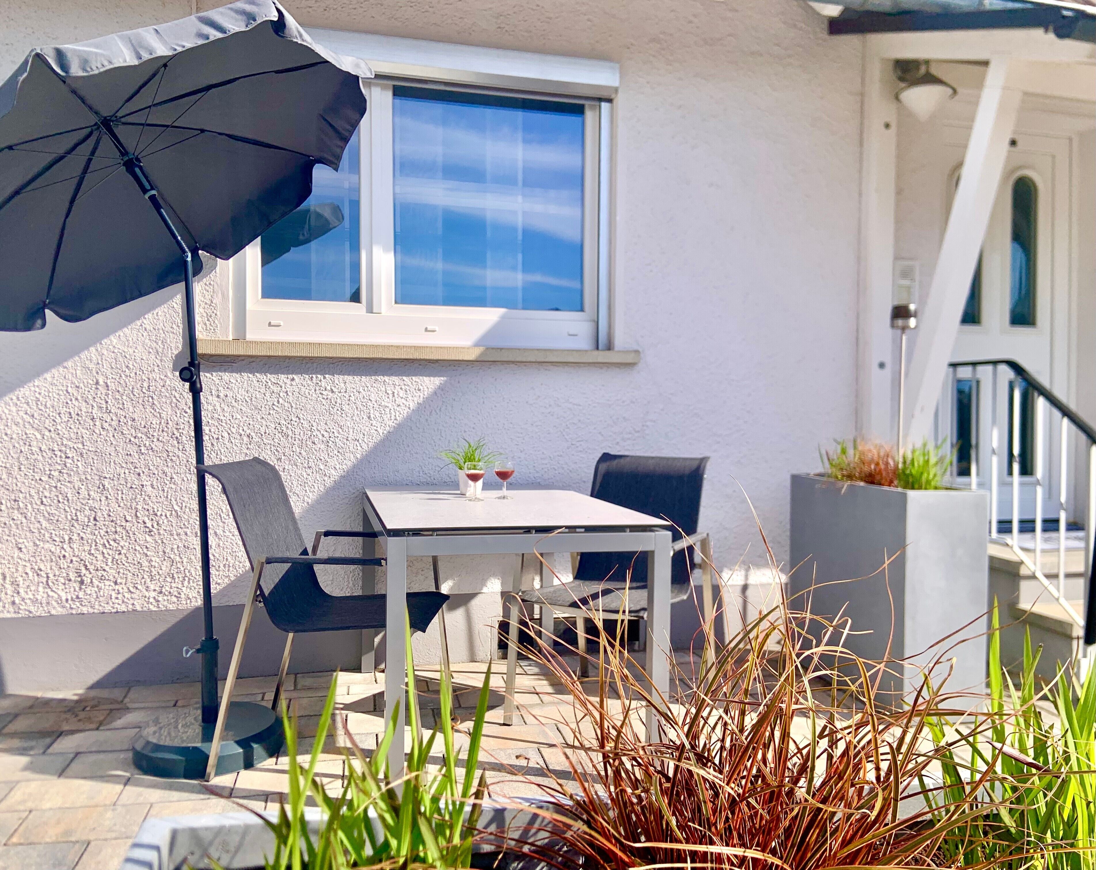 屋外ダイニングエリア