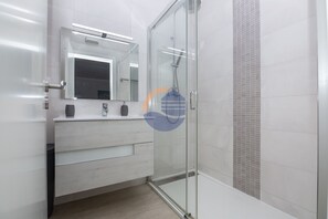 Shower, hair dryer