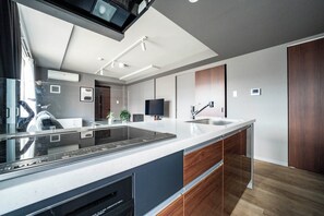 Fridge, microwave, toaster, rice cooker