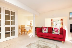 Apartment | Living area | Smart TV, fireplace - Secluded Brewery Apartment   (Edinburgh)