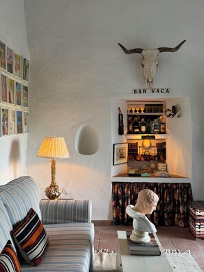 Living area - Rural Getaway with Andalusian Charm: Private Annexe at Cortijo Centenario (Arcos de la Frontera)