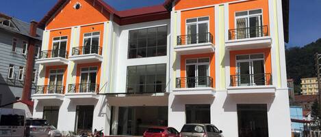 Overnatningsstedets facade