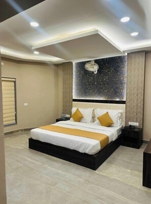 Deluxe Double Room, City View | Desk, laptop workspace, soundproofing, iron/ironing board - HOTEL THE GRAND AGASTYA (Singrauli)