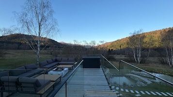 Chalet, 3 slaapkamers, bubbelbad | Terras