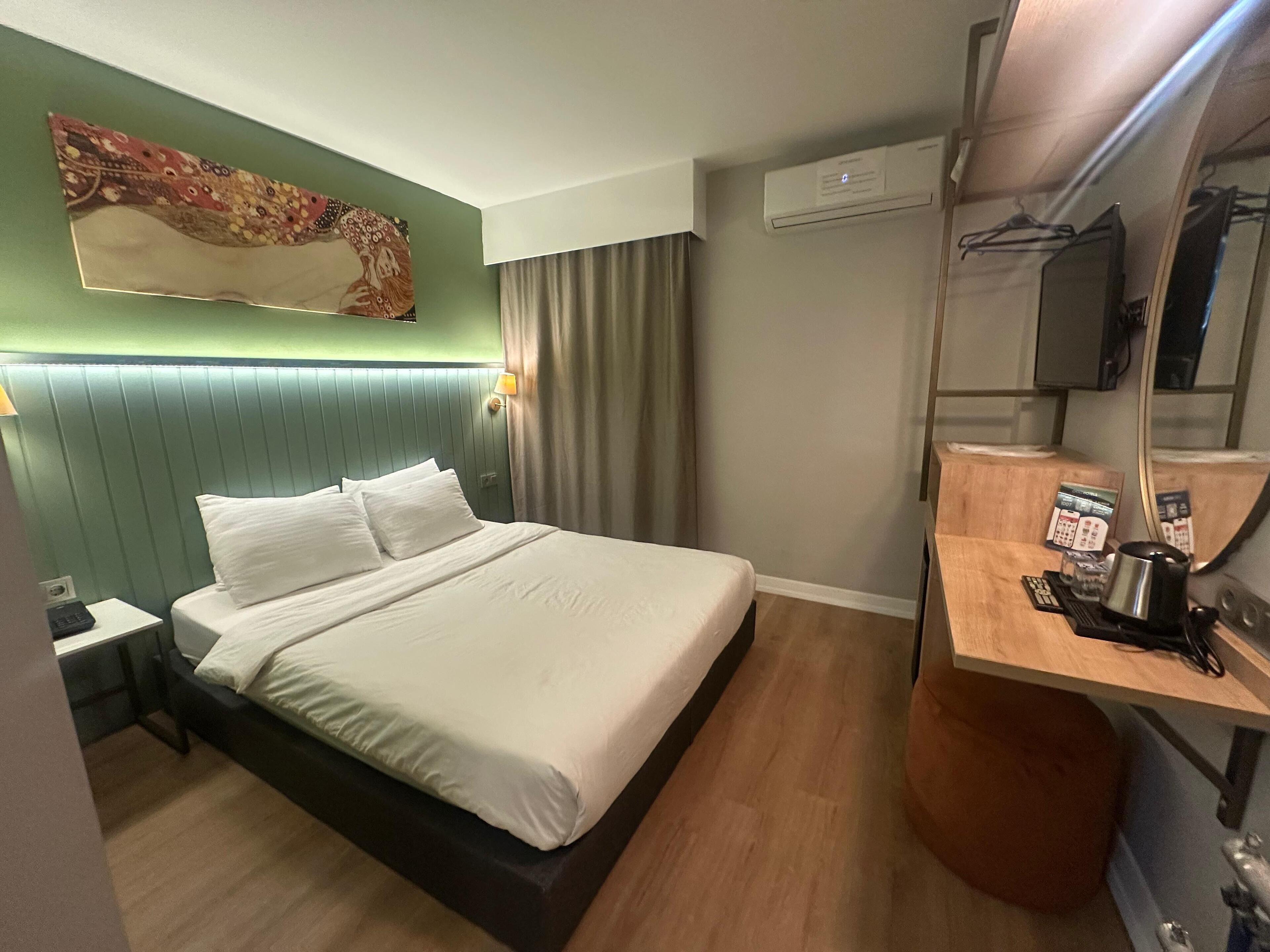 Studio Standard | Arbetsyta för laptop, gratis wi-fi och sängkläder