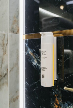 Apartment, Garden View | Bathroom | Shower, soap