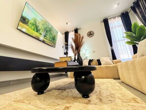 Apartament Comfort, balcó, vistes al jardí | Sala d'estar