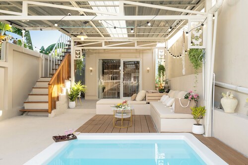 3-bedroom Boho Pool Villa  in Rawai Phuket with private pool & sunset rooftop