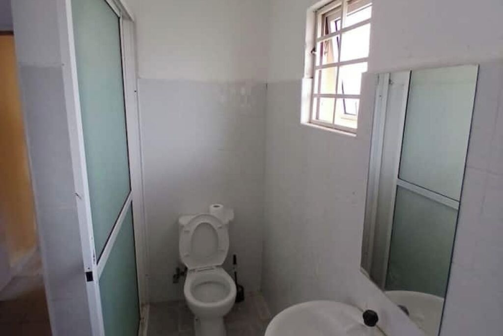 Shower, bidet, towels, soap