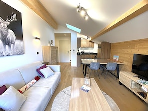 Fernseher, Kamin