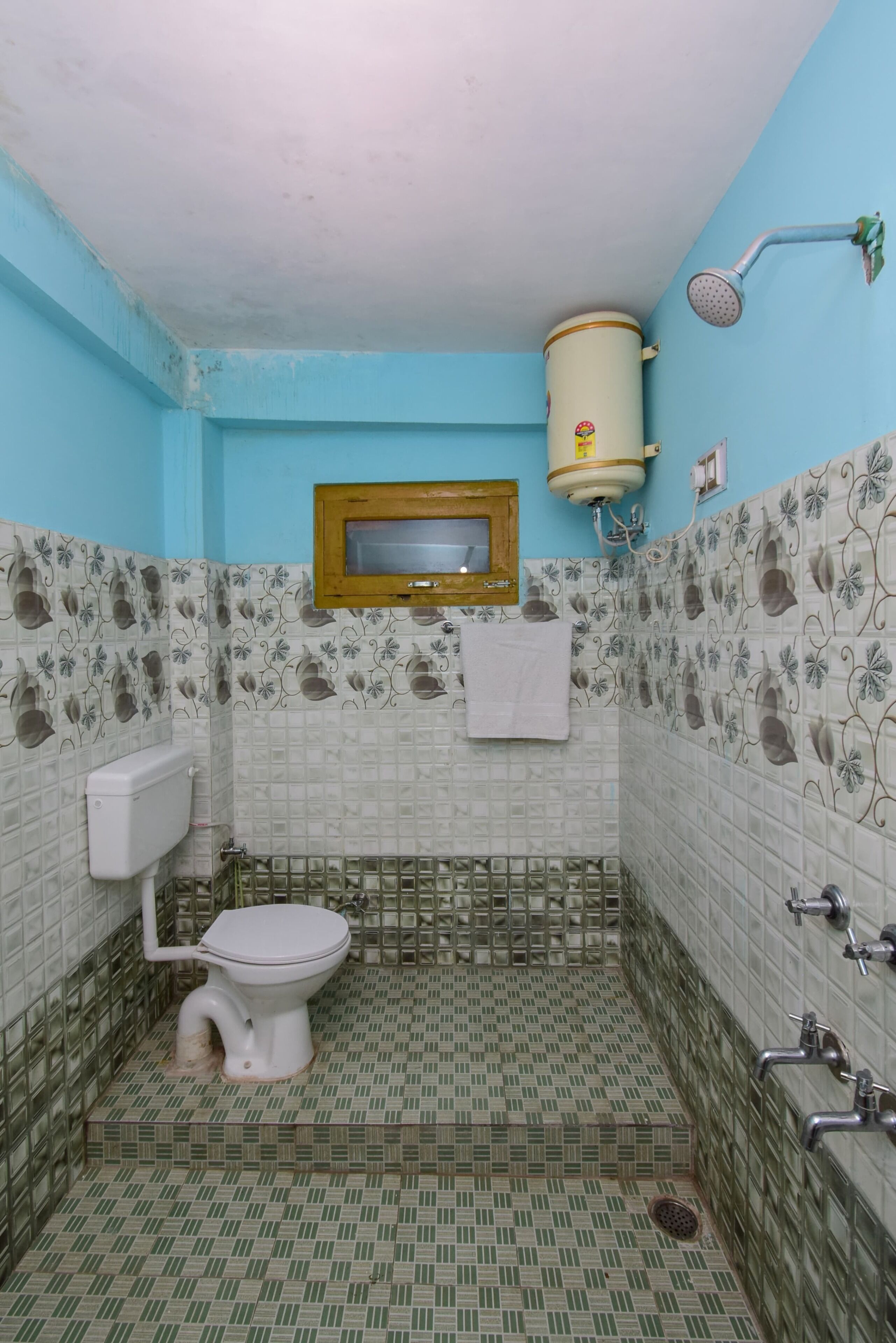 Shower, bidet, towels, soap