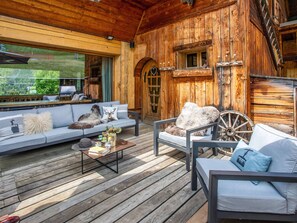 Terrace/patio - 5☆ Chalet, 15 ppl, spa, pet-friendly, La Clusaz (La Clusaz)