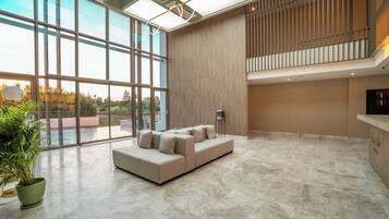 Sitteområde i lobbyen