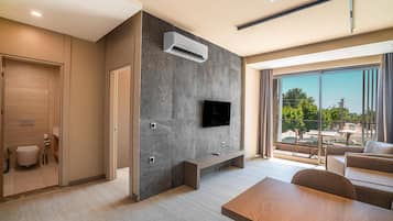 1 dormitorio, ropa de cama de alta calidad, caja fuerte