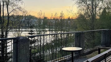 Udsigt fra overnatningsstedet