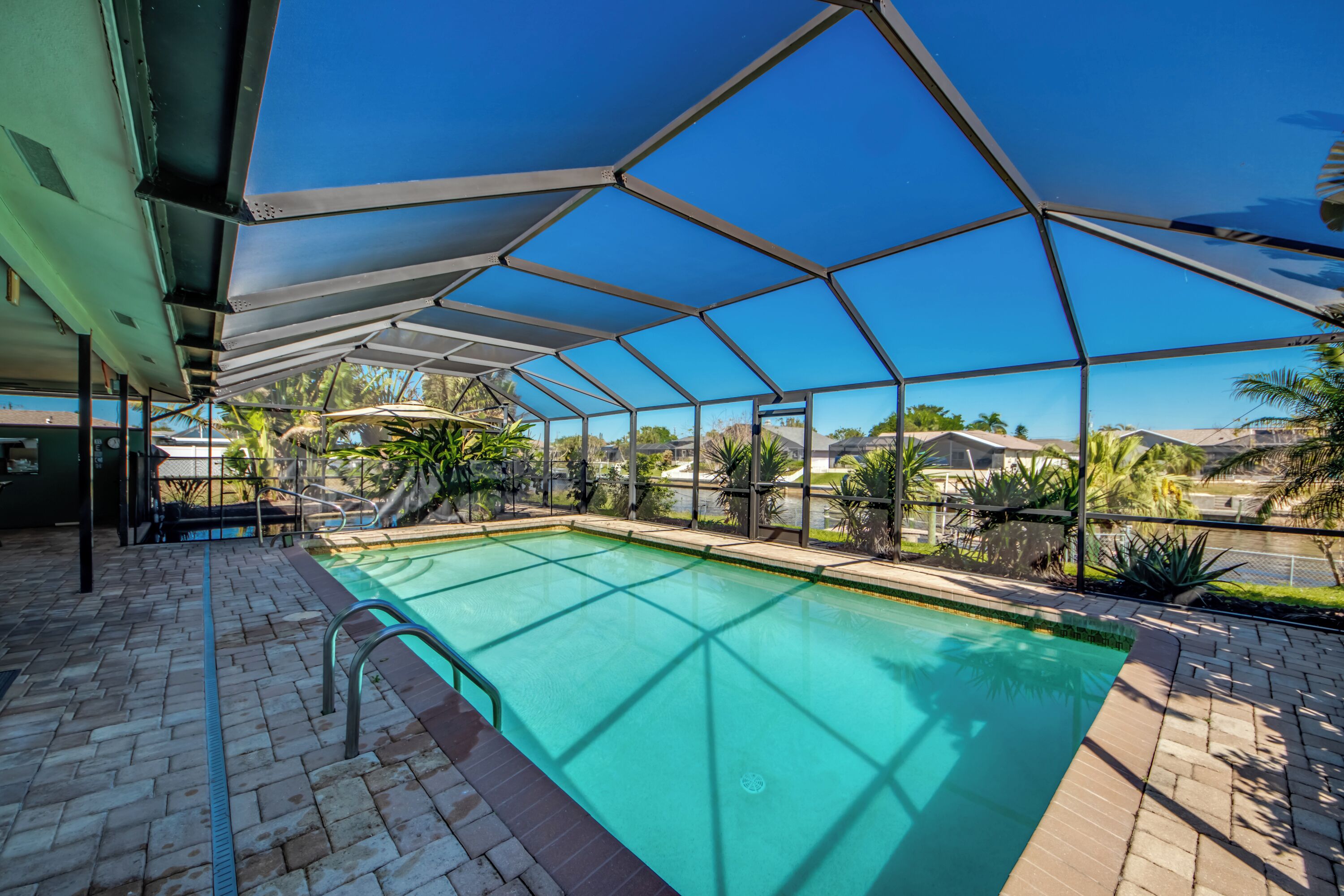 Una piscina riscaldata