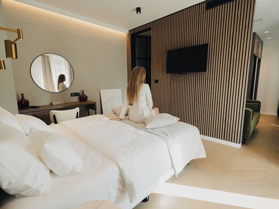 Standard Double Room, City View | In-room safe, desk, laptop workspace, soundproofing