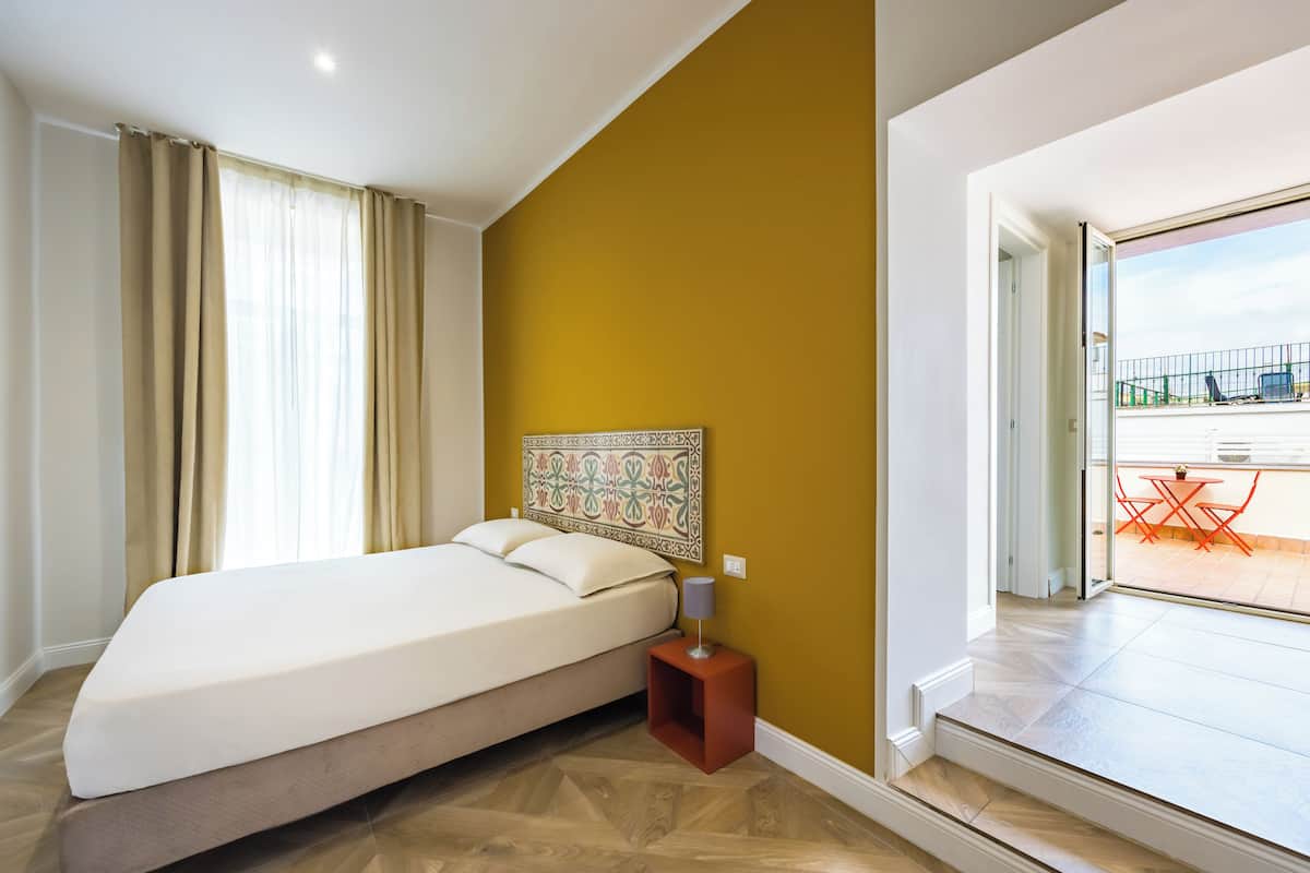 Room San Martino | 2 bedrooms, blackout drapes, iron/ironing board, free WiFi