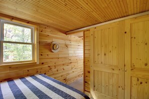 House (1 Bedroom) | Interior - Dock + Fire Pit: Lakefront Cabin in Deer River! (Deer River)