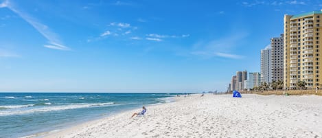 On the beach