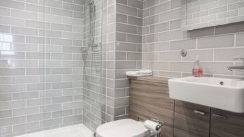 Shower, hair dryer