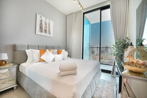 Apartment, 2 Bedrooms, Private Pool | 4 bedrooms, bed sheets - Easygo- Lux 2BR / Private Pool JVC Onyx (Dubai)
