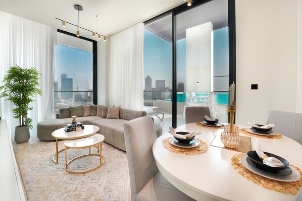 Apartment, 2 Bedrooms, Private Pool | In-room dining - Easygo- Lux 2BR / Private Pool JVC Onyx (Dubai)