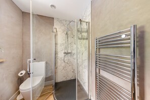 Hair dryer, towels
