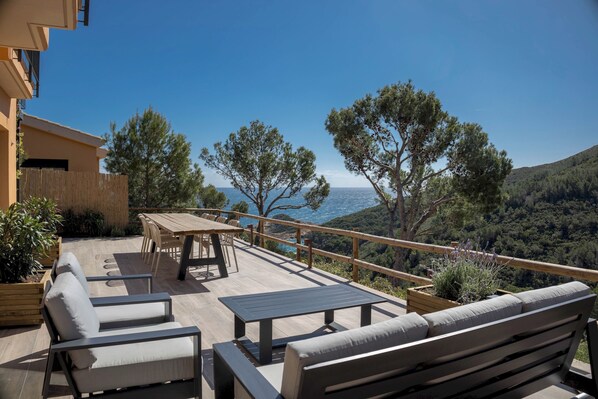 Outdoor dining - Semi-detached w/ views in Sa Tuna, Begur (H05) (Begur)